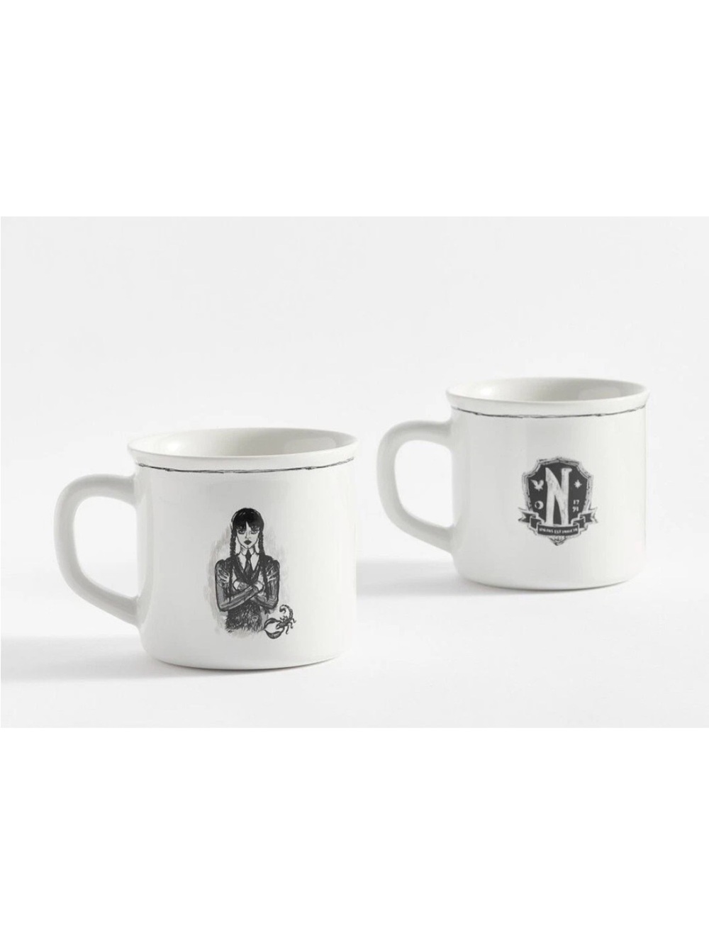 Pottery Barn x Wednesday Addams Mug Set